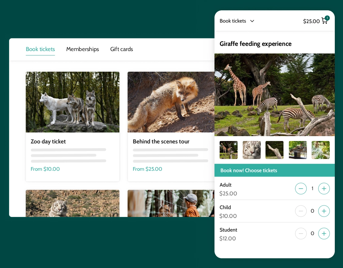 zoo ticketing software hero